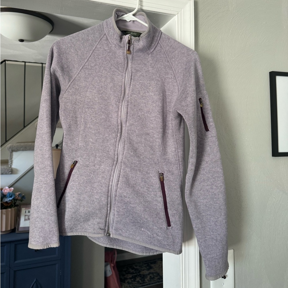 Women's Purple Eddie Bauer Fleece Jacket S
